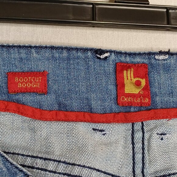 Sasson Jeans Womens 14 Ooh LaLa Bootcut Boogie Mid-Rise Edgy Cowgirl Y2K Hippie - Picture 6 of 9